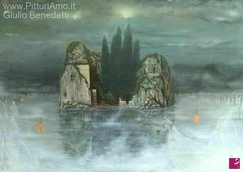 quadri in vendita online - L'isola dei morti