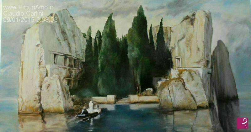 quadri in vendita online - L'isola dei morti