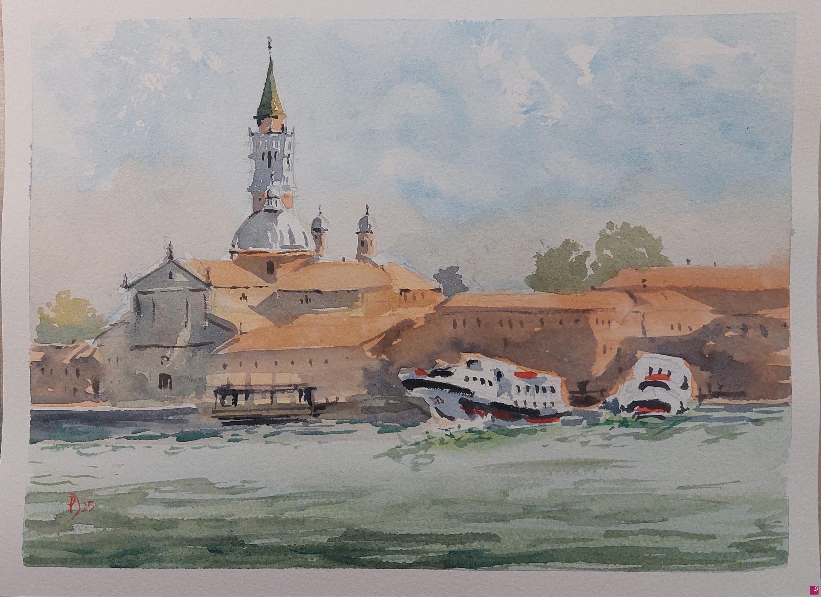 quadri in vendita online - L'isola di San Giorgio