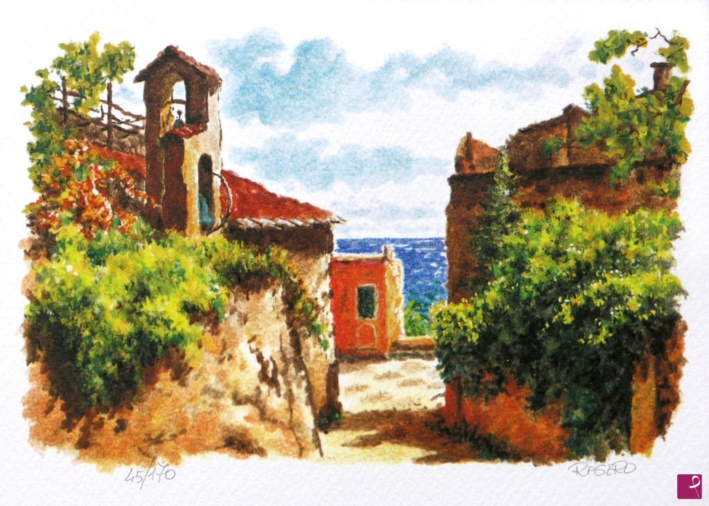 quadri in vendita online - Litografia N. 11 - Sopra Piazza S. Agostino
