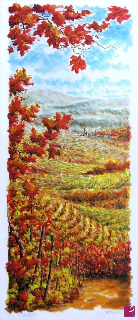 quadri in vendita online - Litografia N. 29 - Langhe