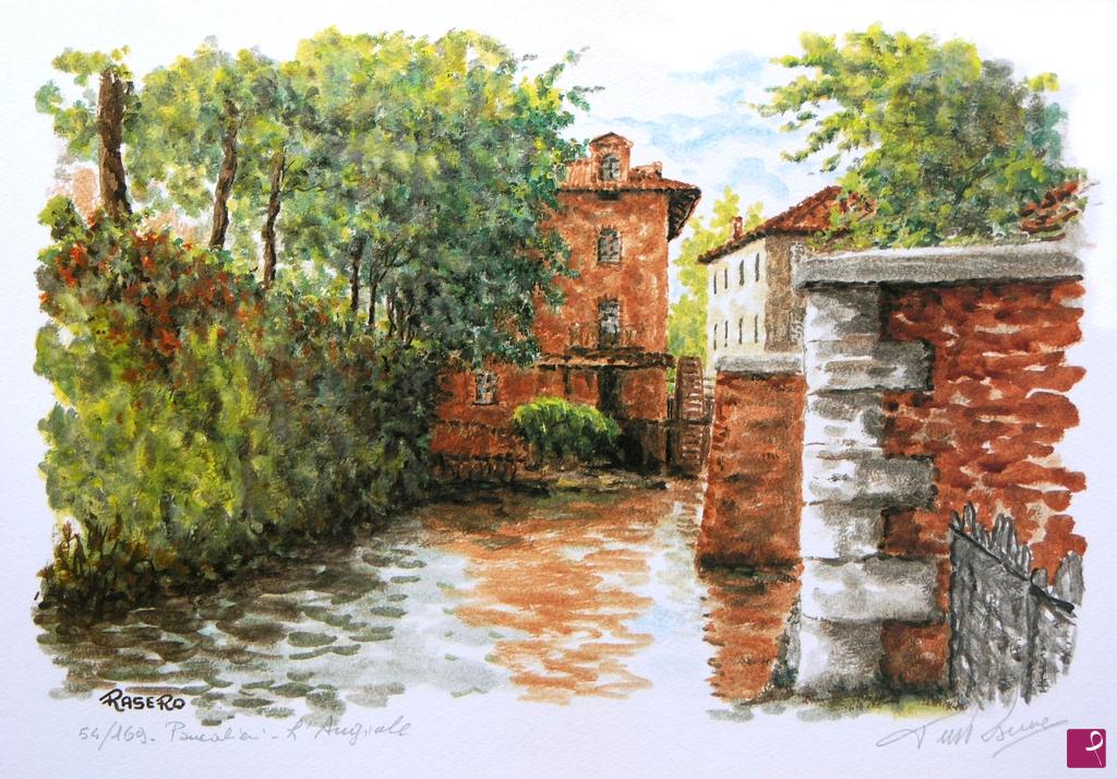 quadri in vendita online - Litografia N. 33 - Pancalieri l'Angiale