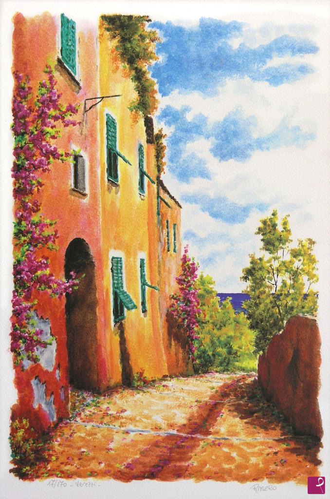 quadri in vendita online - Litografia N. 49 - Verezzi