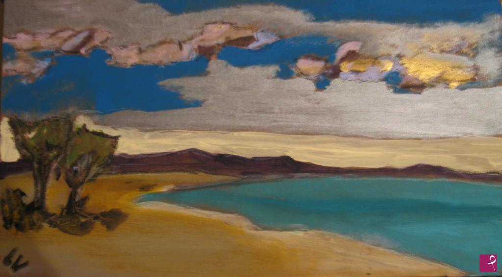 quadri in vendita online - Litorale 40 (shoreline 40 x 20 cm) 2016