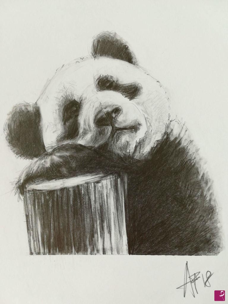 quadri in vendita online - Little panda