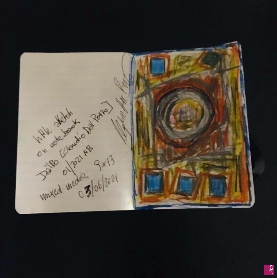 quadri in vendita online - “little sketch on notebook” 