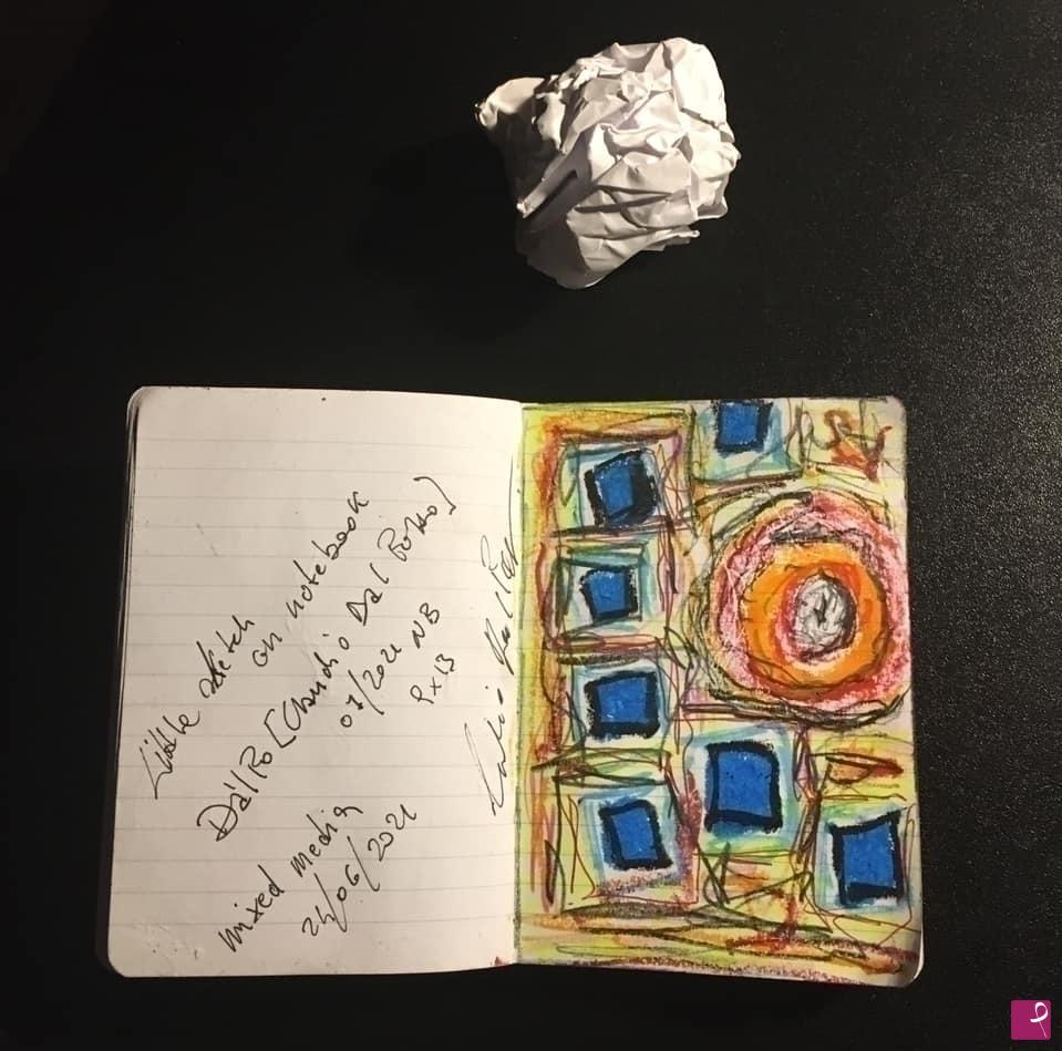quadri in vendita online - “little sketch on notebook” 