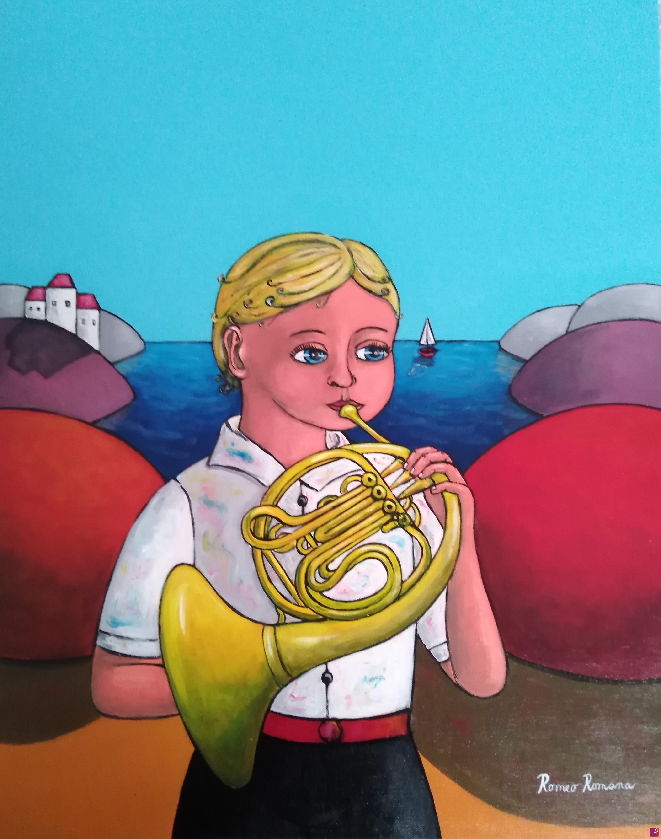 quadri in vendita online - LITTLE SOLO HORN
