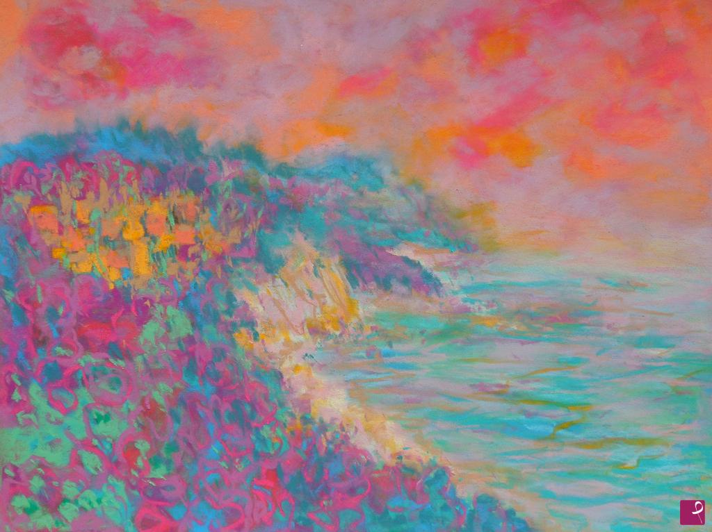 quadri in vendita online - Little village on the cliffs - 259