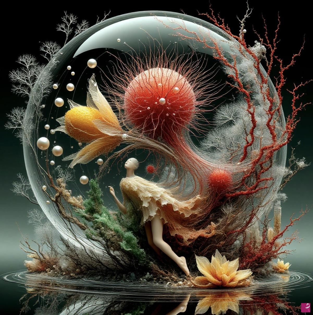 quadri in vendita online - Live in glasses bolls 