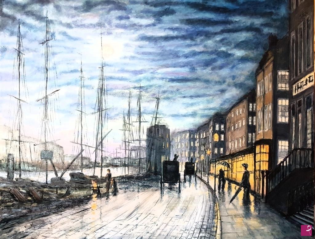 quadri in vendita online - Liverpool docks