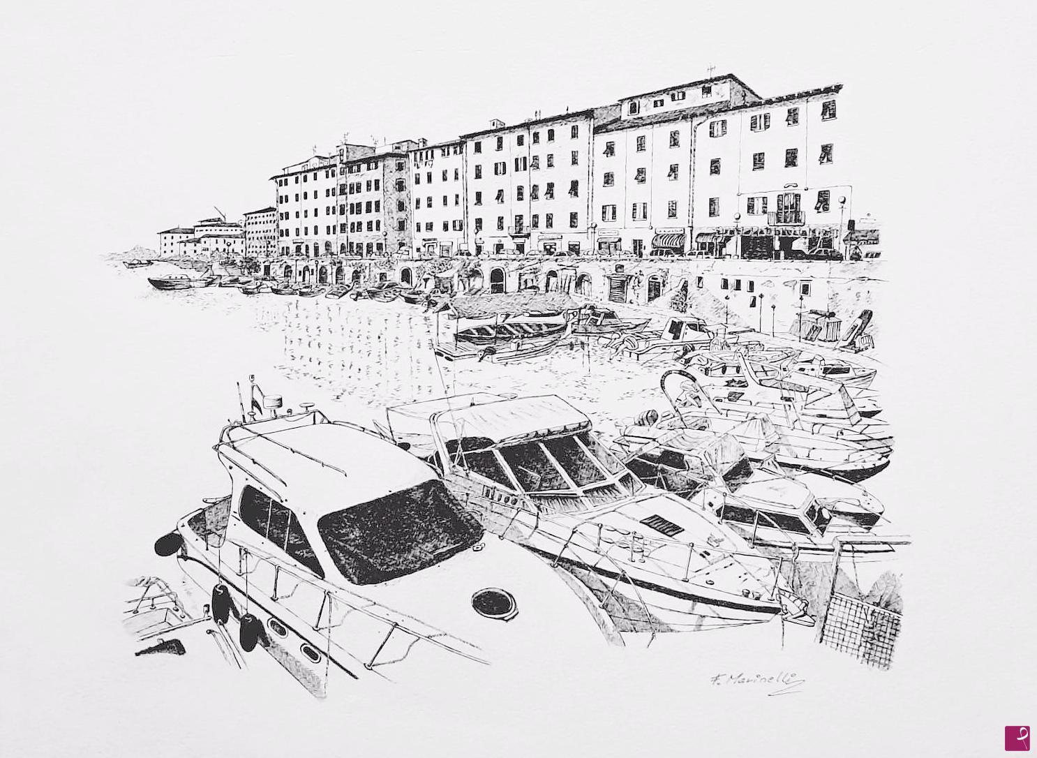 quadri in vendita online - Livorno little venice
