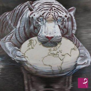 quadri in vendita online - Lo sguardo della tigre 