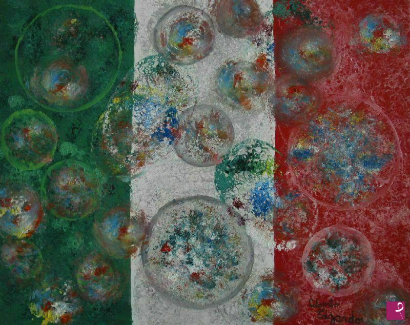 quadri in vendita online - Lo spiroto vaga nel colore