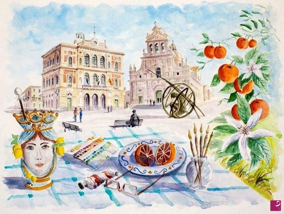 quadri in vendita online - Lo studio dell'Artista in Piazza Carafa 