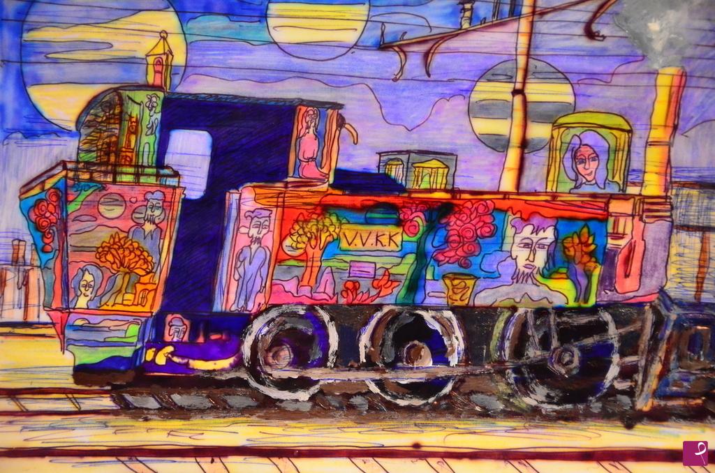 quadri in vendita online - LOCOMOTIVA PSICHEDELICA