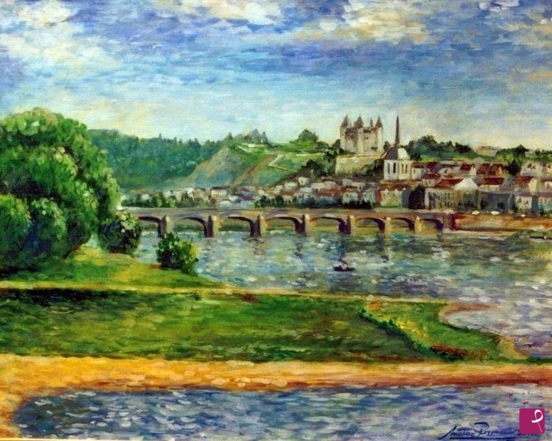 quadri in vendita online - Loire, châteaux de Saumur 