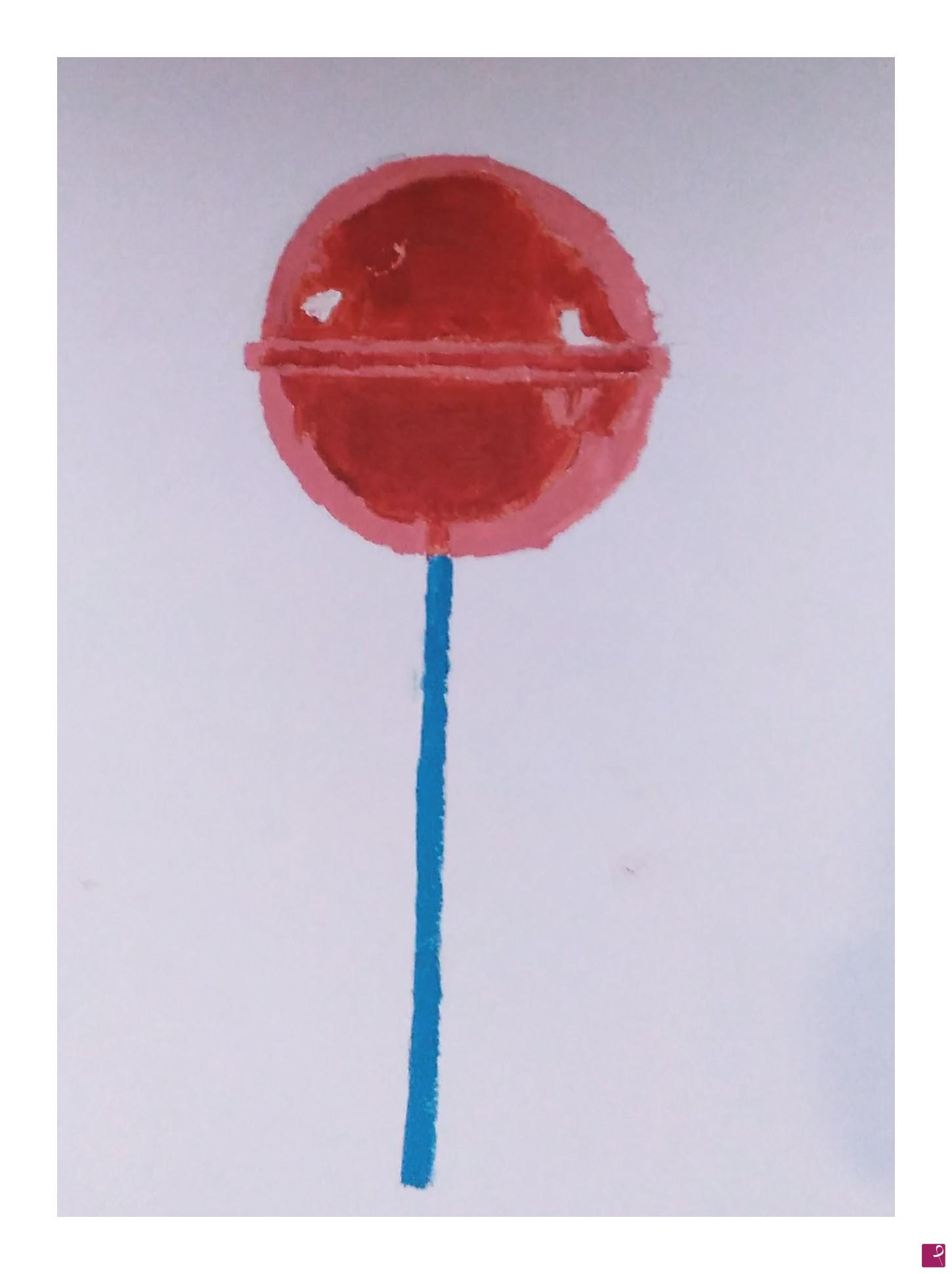 quadri in vendita online - Lollipop red
