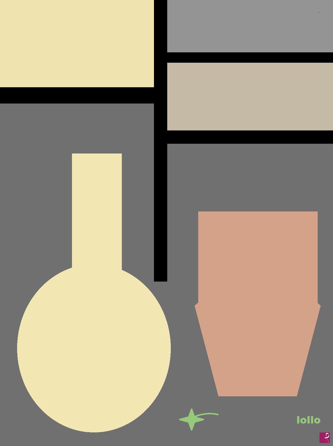 quadri in vendita online - LOLLO LENO 150 (LOVING MORANDI AND MONDRIAN)