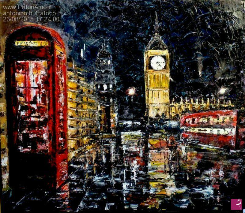 quadri in vendita online - londra di notte