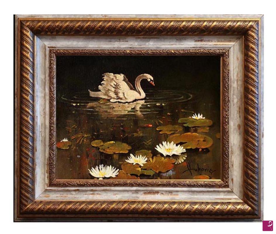 quadri in vendita online - lonely swan