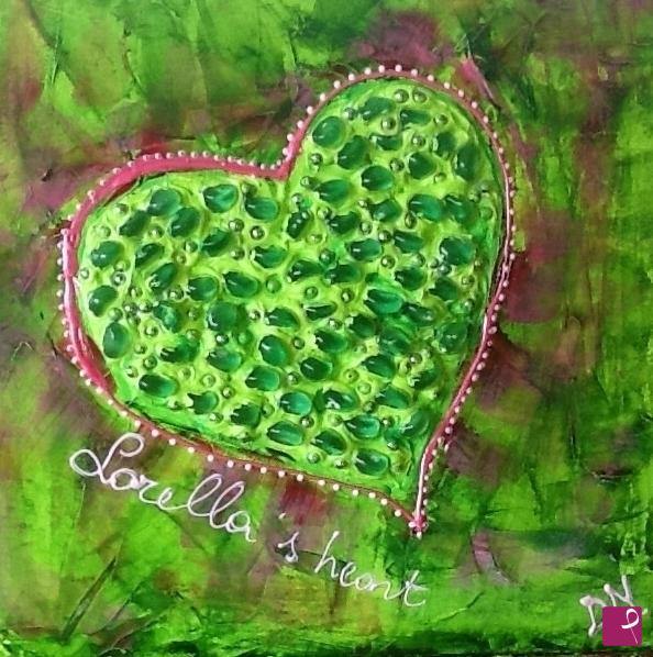 quadri in vendita online - Lorella heart