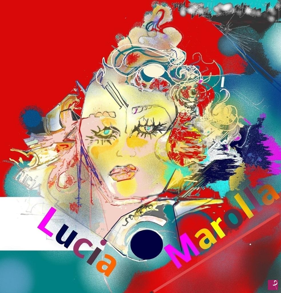 quadri in vendita online - Lorenza in rosso