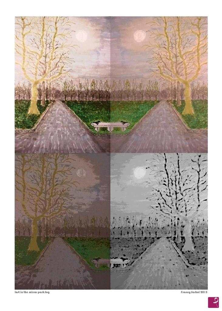 quadri in vendita online - lost in the mirror fog