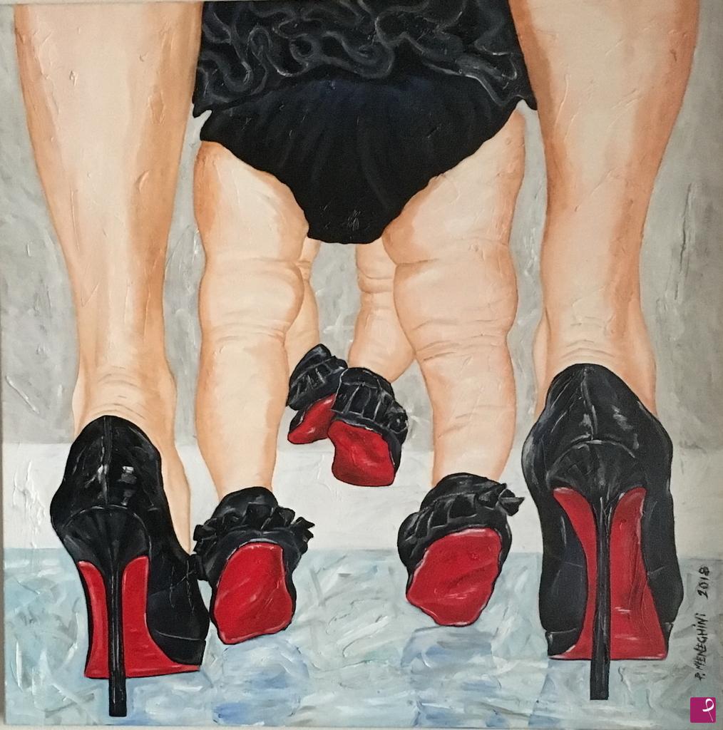 quadri in vendita online - Louboutin girls