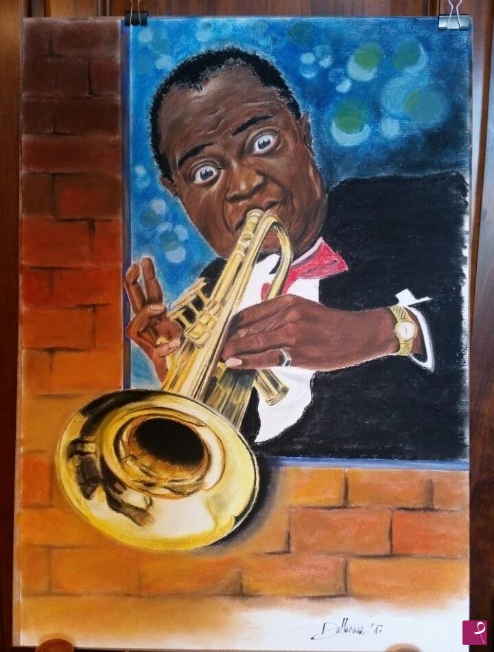 quadri in vendita online - Louis Armstrong