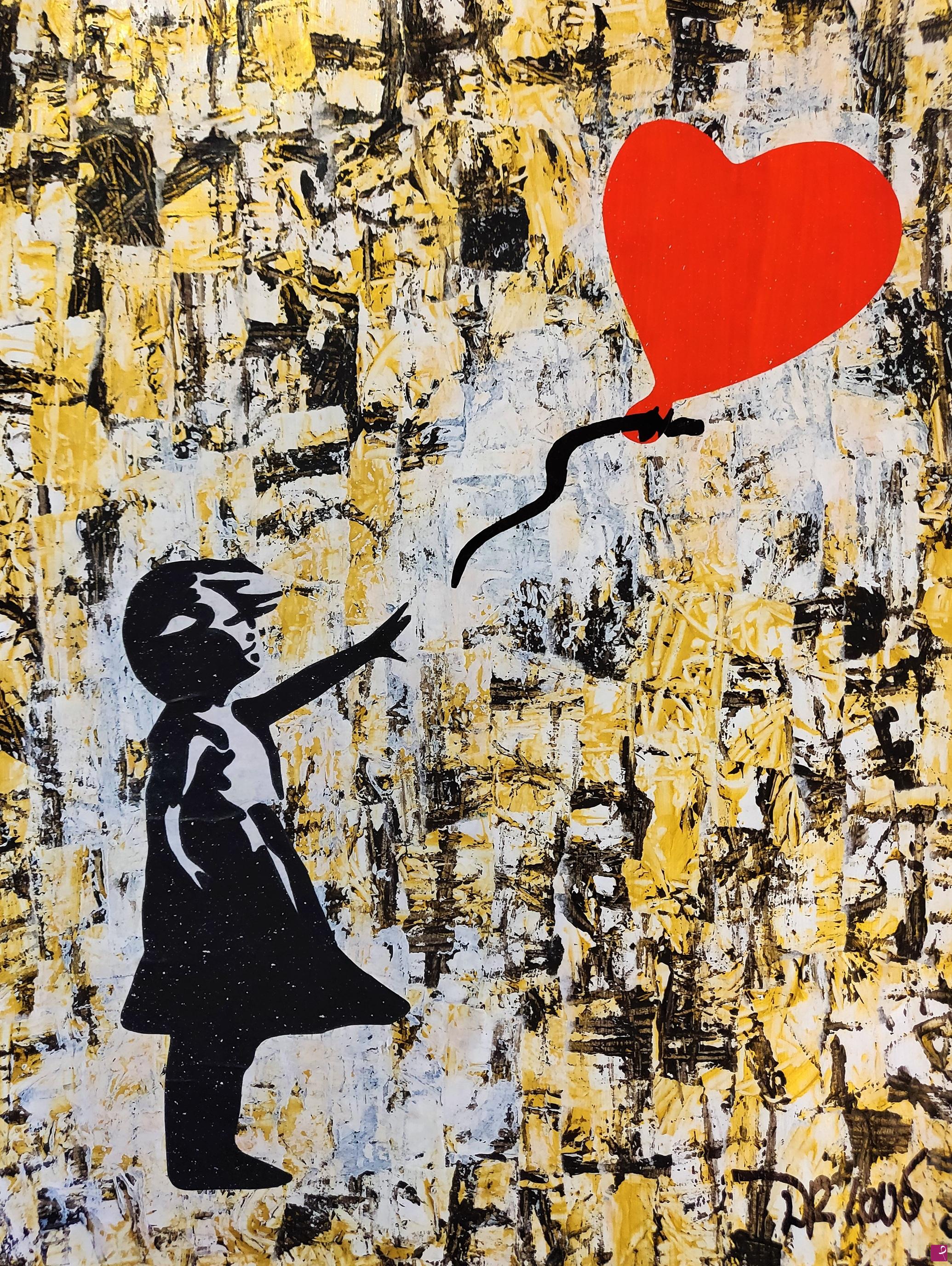 quadri in vendita online - Love hope and dreams (a tribute to Banksy)