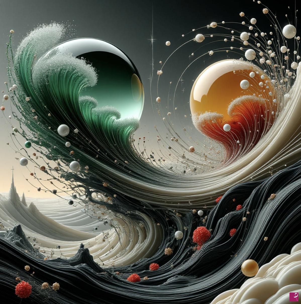 quadri in vendita online - Love in the form of two balls