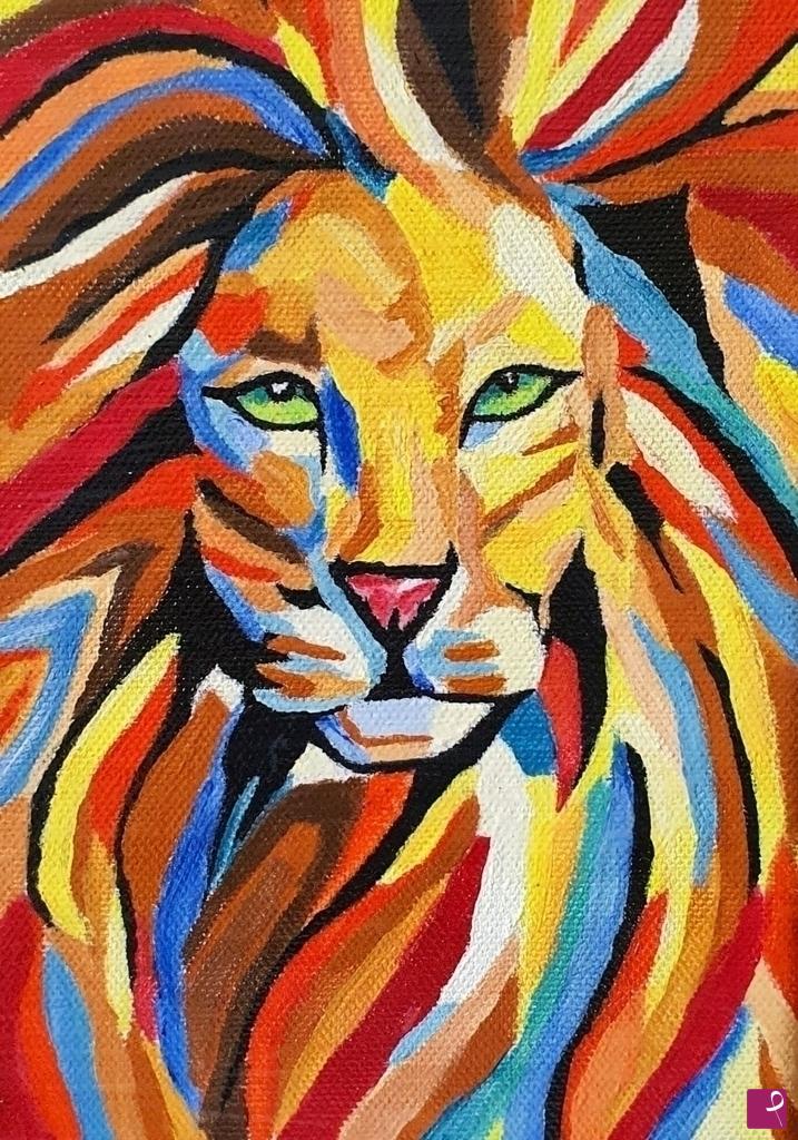 quadri in vendita online - LOVE LION 