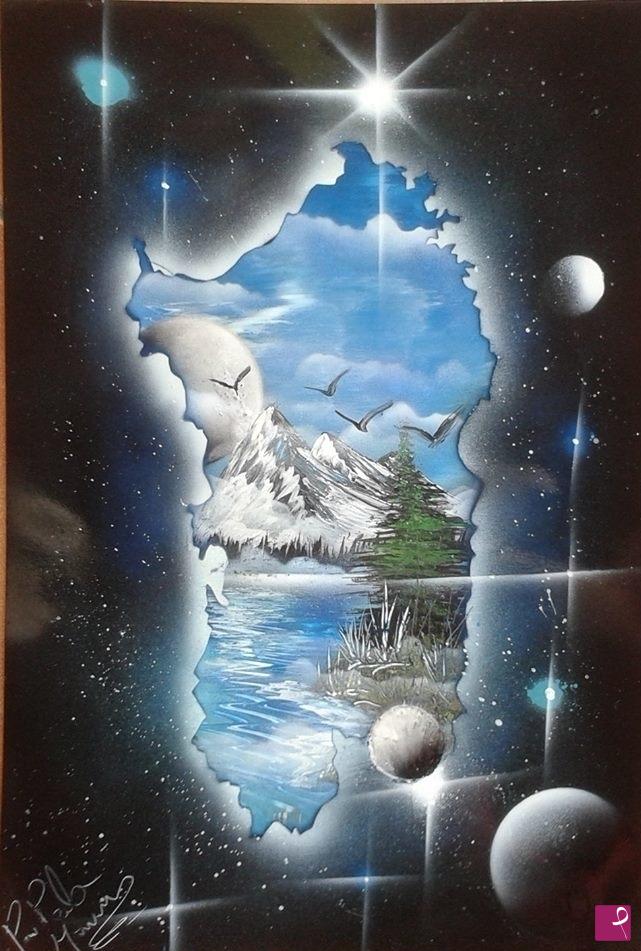 quadri in vendita online - LOVE SARDINIA-PAESAGGIO MONTANO--LAND SCAPE