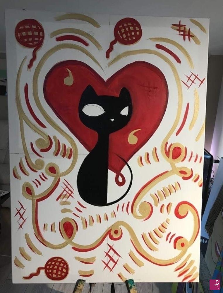 quadri in vendita online - “Lovekats”