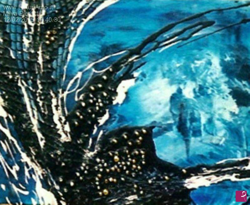 quadri in vendita online - Luce azzurra