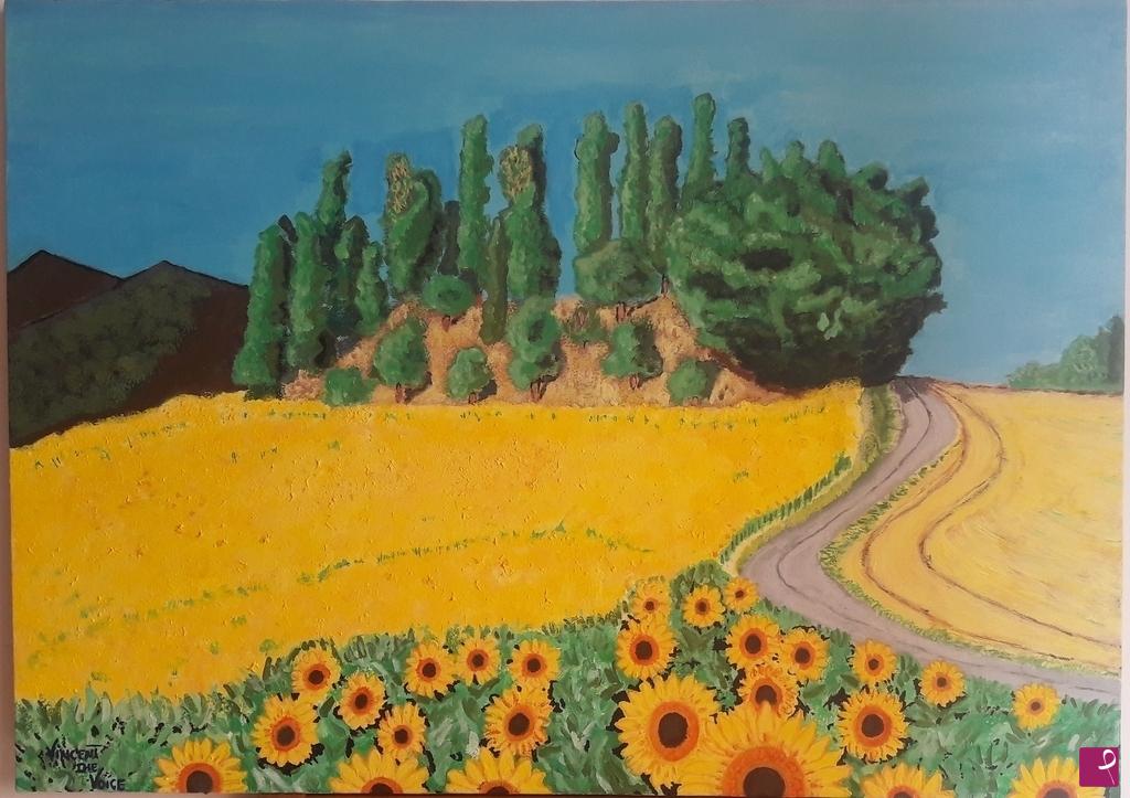quadri in vendita online - Luce di girasoli 