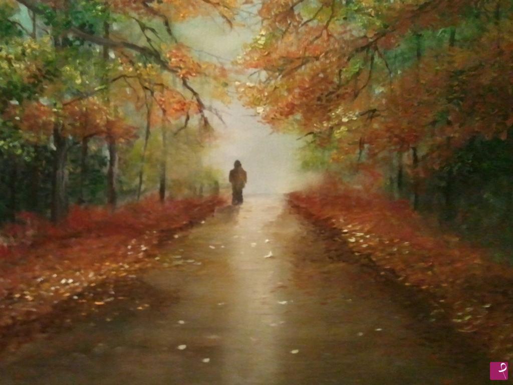 quadri in vendita online - luce nel bosco
