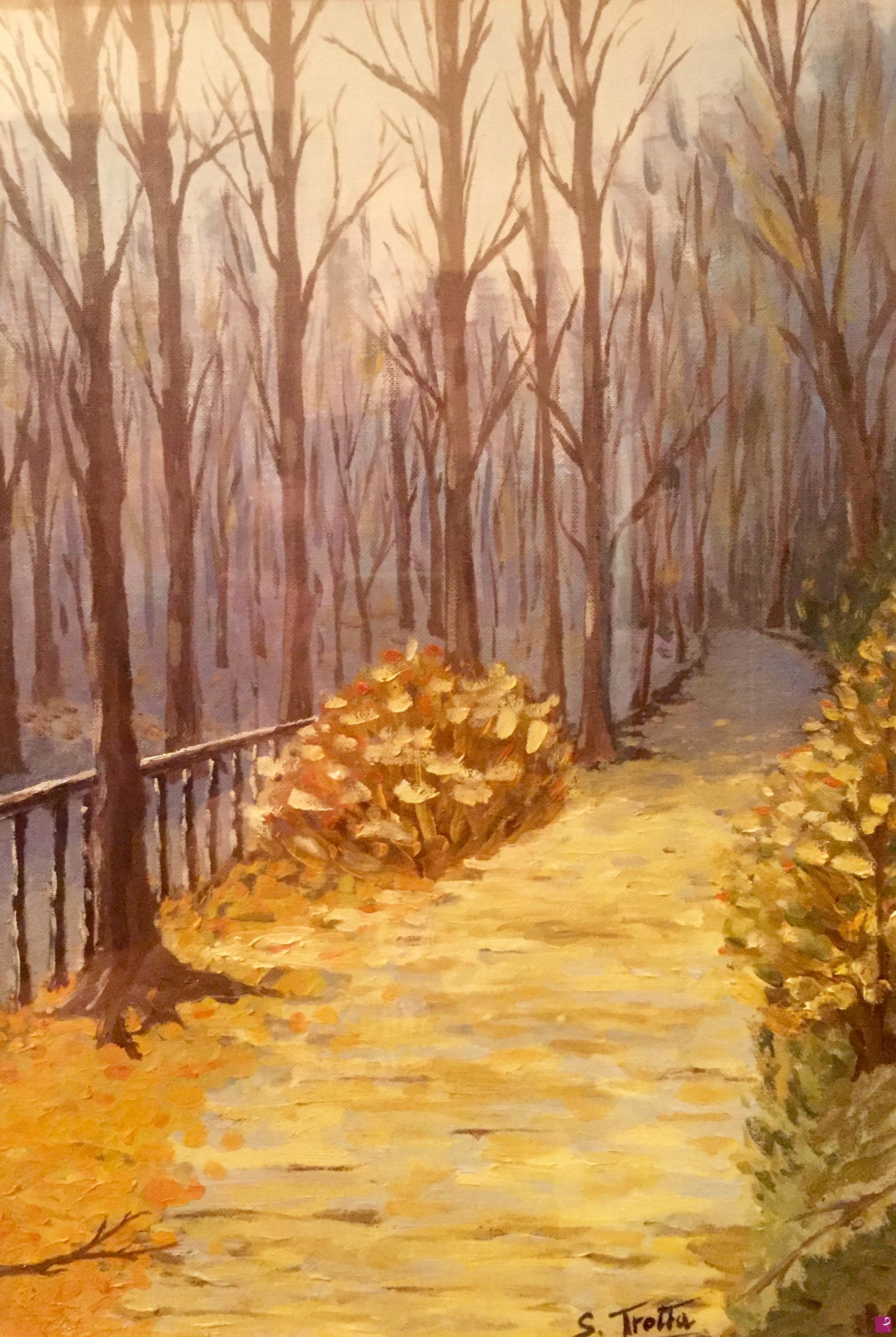 quadri in vendita online - LUCE NEL BOSCO