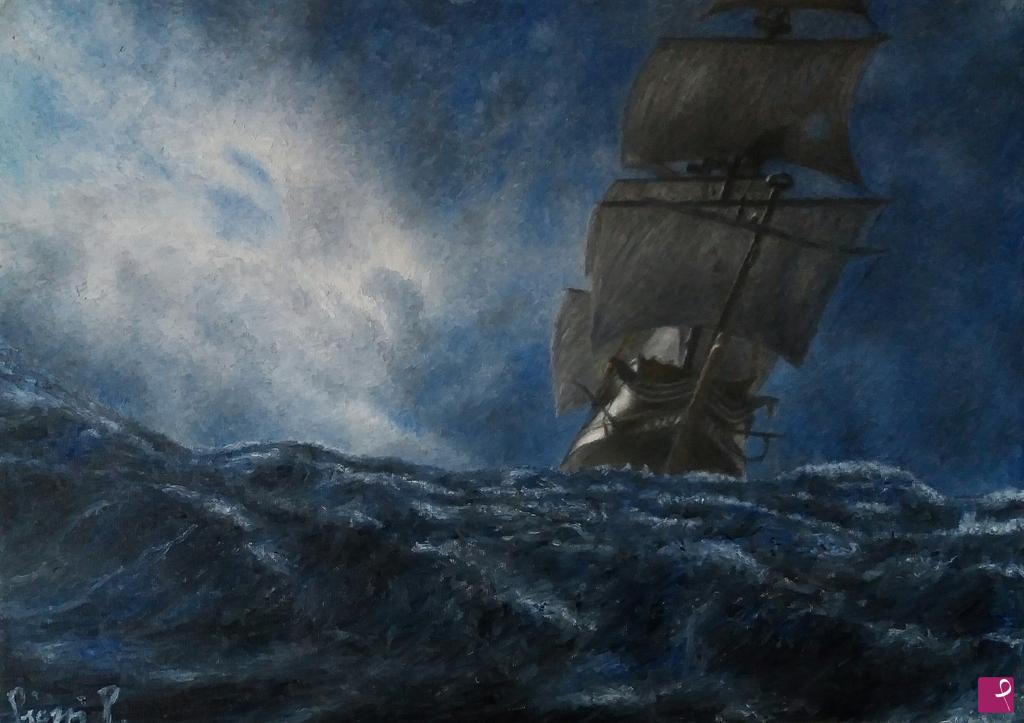 quadri in vendita online - LUCE PRIMA DELLA TEMPESTA