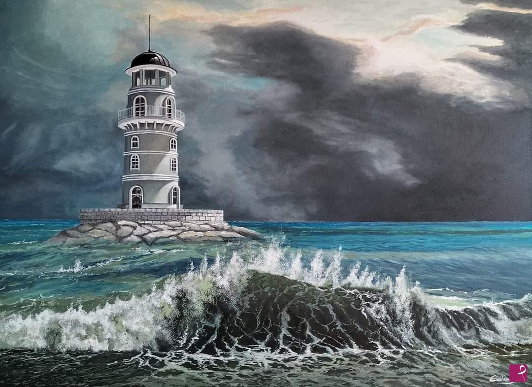 quadri in vendita online - luce sul faro