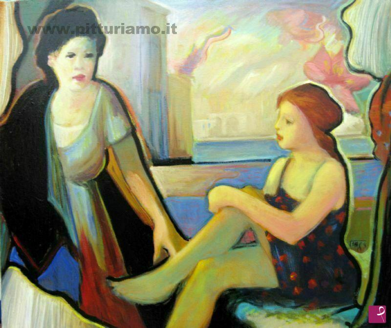 quadri in vendita online - Luci al tramonto