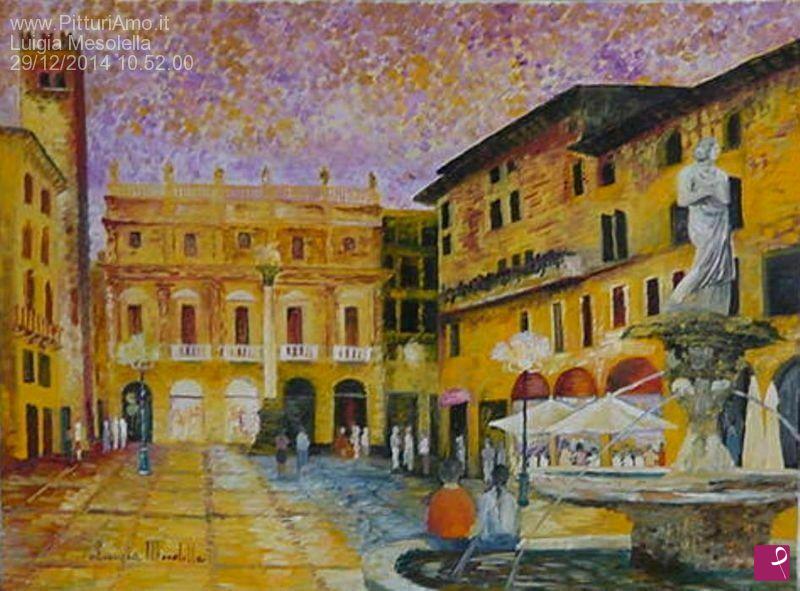 quadri in vendita online - luci crepuscolari - verona