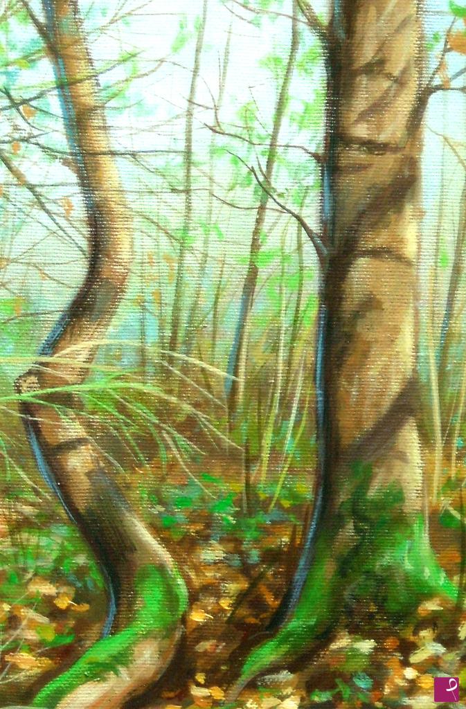 quadri in vendita online - LUCI NEL BOSCO