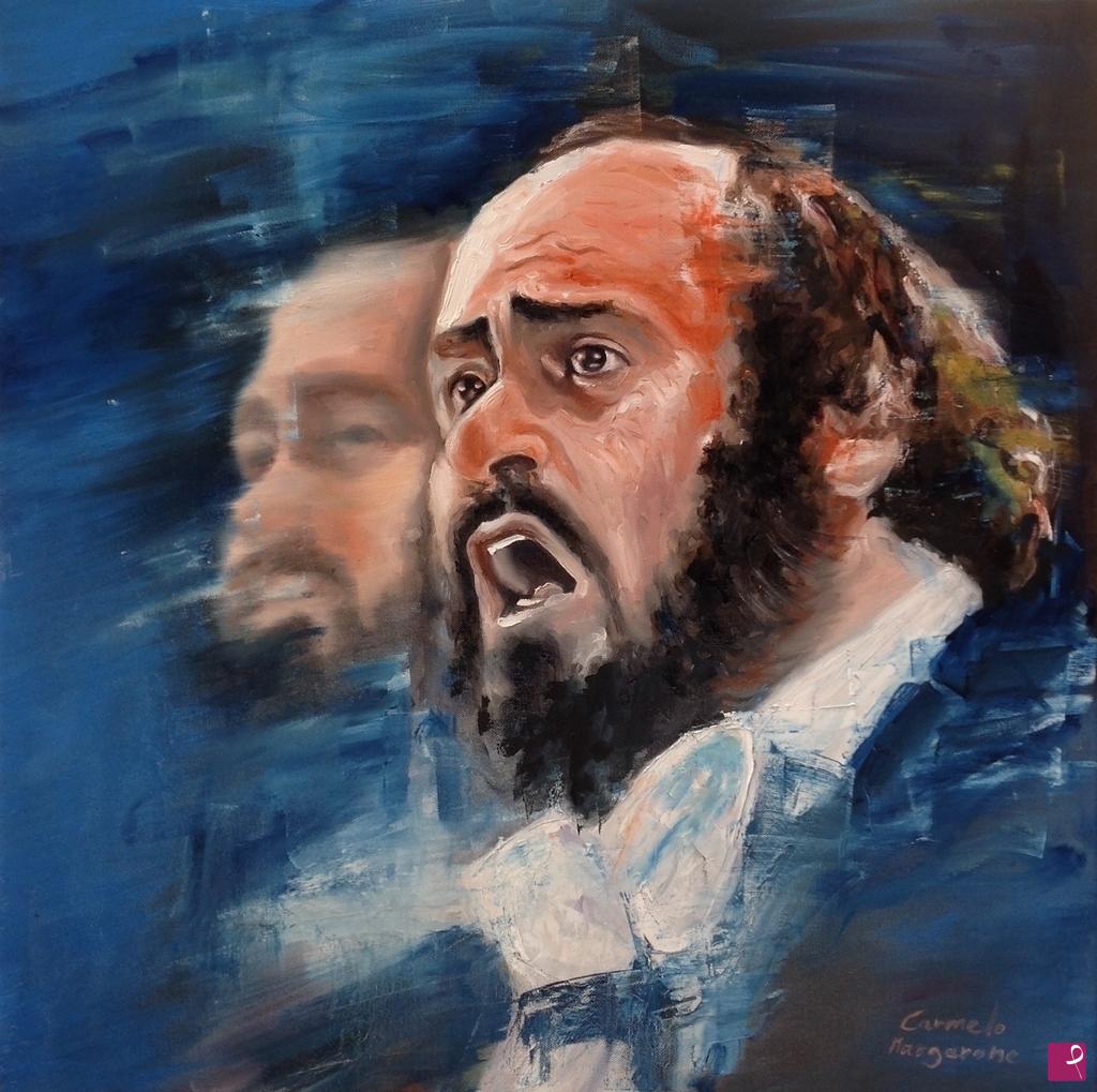 quadri in vendita online - Luciano Pavarotti