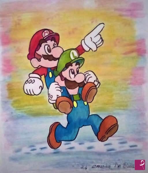 quadri in vendita online - Luigi  e  Mario 