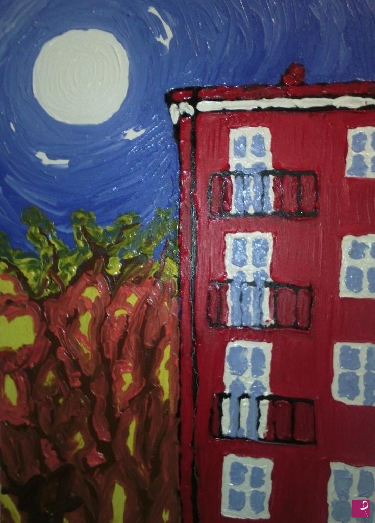 quadri in vendita online - Luna (50x70; olio su tela)