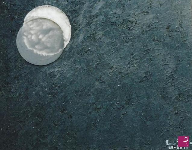 quadri in vendita online - LUNA CON CRISTALLO