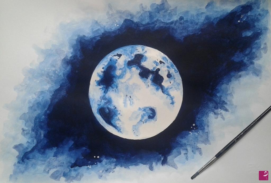 quadri in vendita online - Luna d'acqua