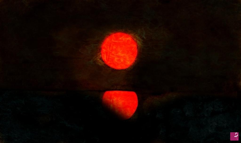 quadri in vendita online - Luna di  sangue